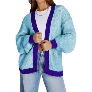 Women's Oversized Chunky Knit Cardigan Sweater Open Front Fall Coatigan